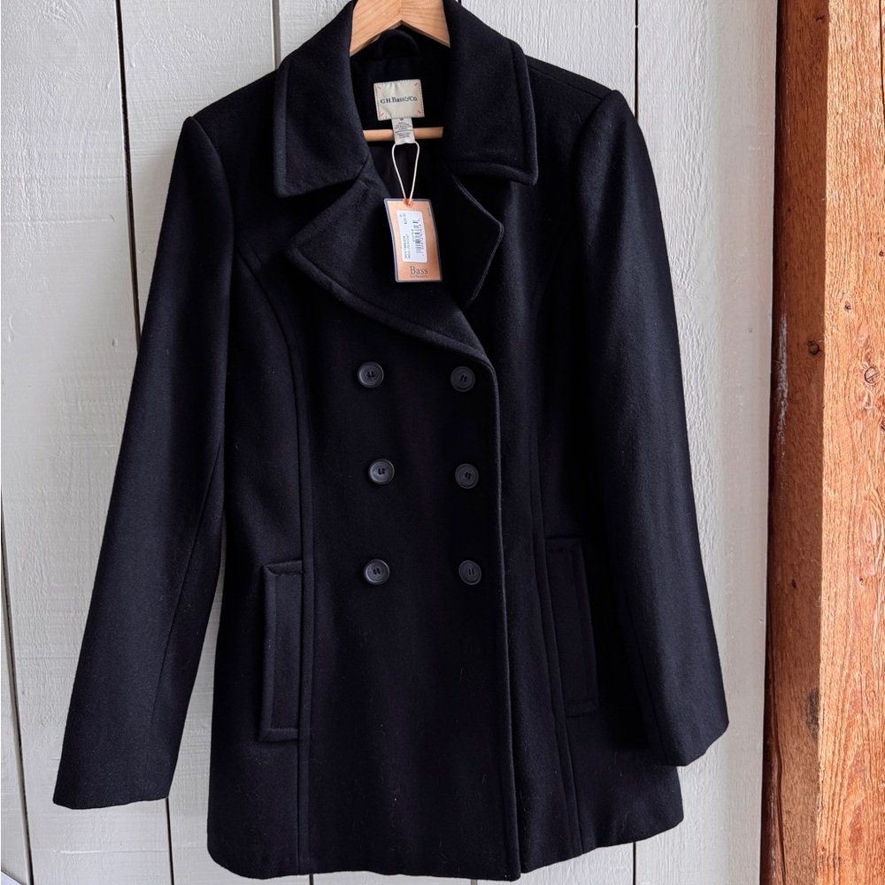 G.H. Bass & Co. Classic Black Pea Coat